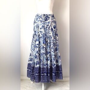 Zara Long Printed Skirt